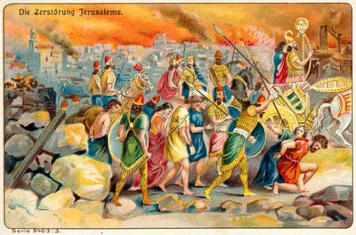 The destruction of Jerusalem by French School